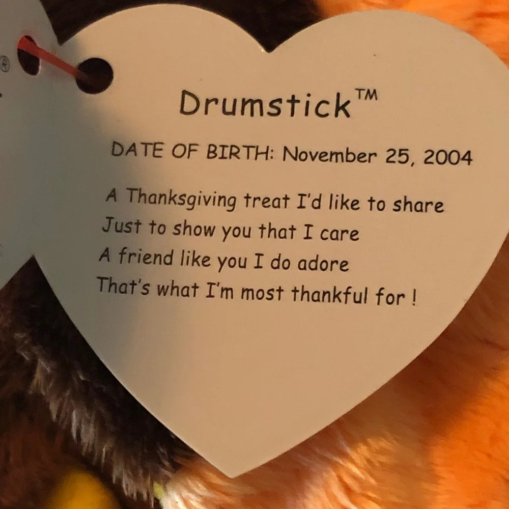 Ty Beanie Drumstick 2004 turkey 🦃